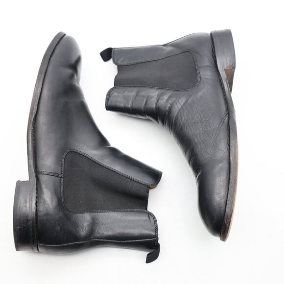 Beckett Simonon Bolton Chelsea Boots Men's 12 Black Leather Dress Shoes Pull On - Picture 8 of 13